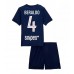 Maillot de foot Paris Saint-Germain Lucas Beraldo #4 Domicile vêtements enfant 2025-26 Manches Courtes (+ pantalon court)